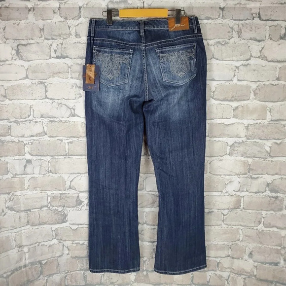 Seven7 Luxe Jeans Sully  Blue 14 Stretch Bootcut NWT - Picture 10 of 15